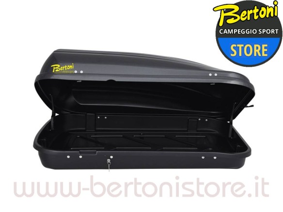 2P420/GA - Box baule da tetto universale, portatutto portapacchi, 157x71x47  capacità 420 litri, colore Antracite (2P420/GA) - 2PARTS (Accessori e  Manutenzione - Box portatutto); 2P420/GA