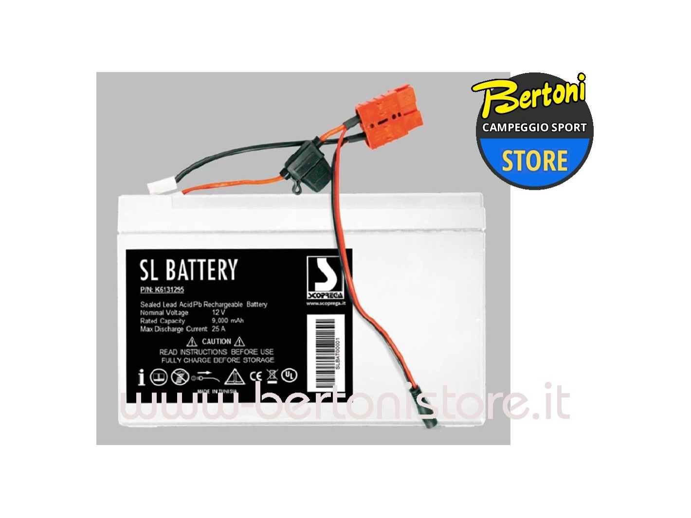 Kit batteria al Piombo Ricaricabile SL BATTERY K6131295 SCOPREGA 