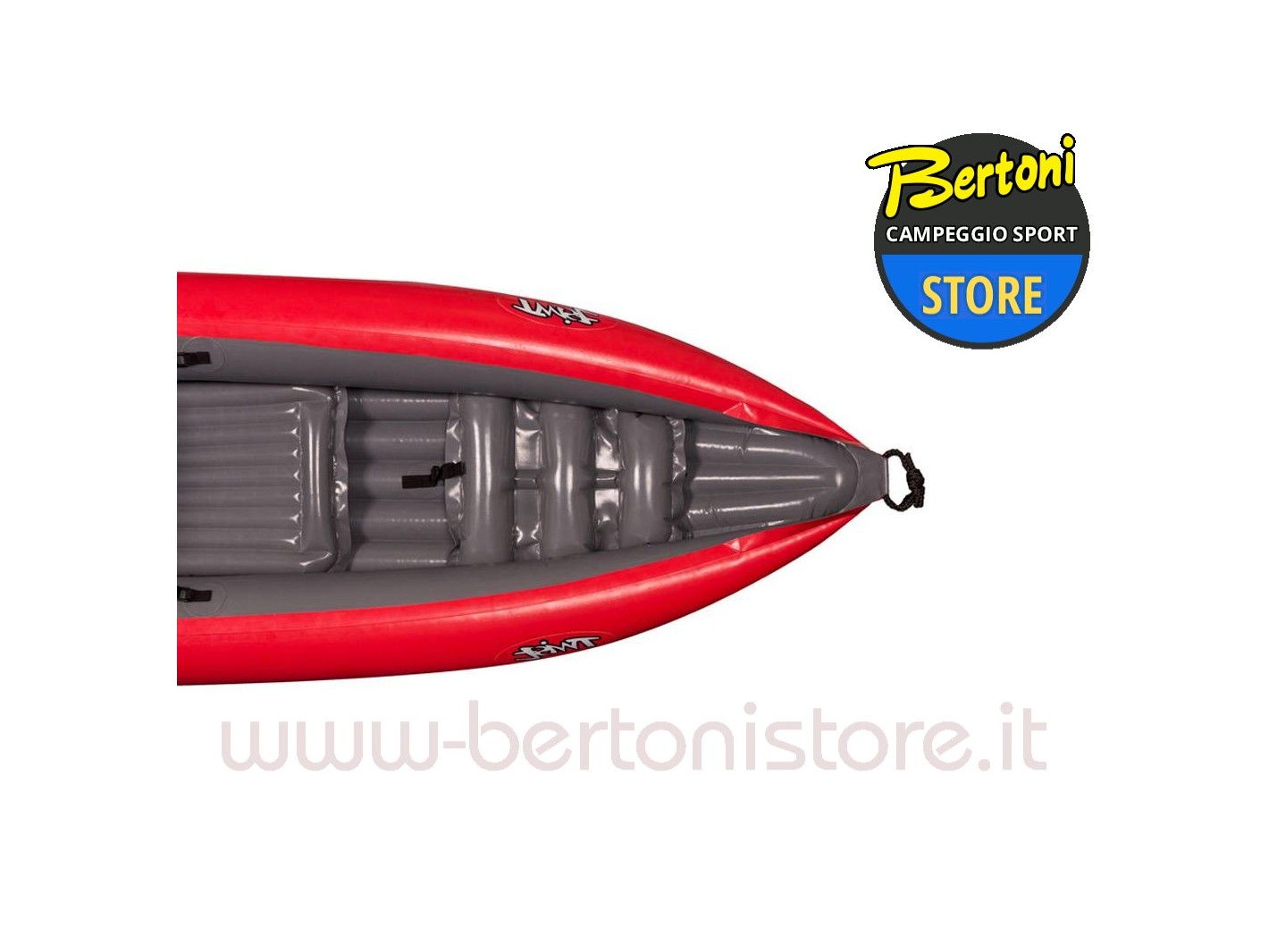 Canoa Gonfiabile Twist N I Rosso 2018 con Pinna 043948-015-N-R (5C/11C) + 1 Pompa + 1 Pagaia Divisibile GUMOTEX