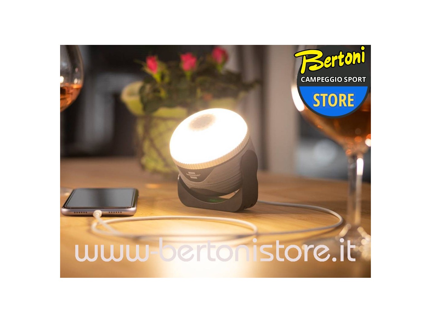 Lampada a Led Ricaricabile con Altoparlante Bluetooth 1171640