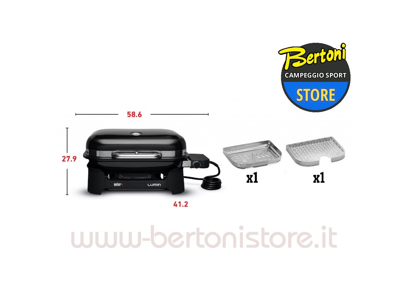 Barbecue Elettrico Lumin Compact 91010953 WEBER