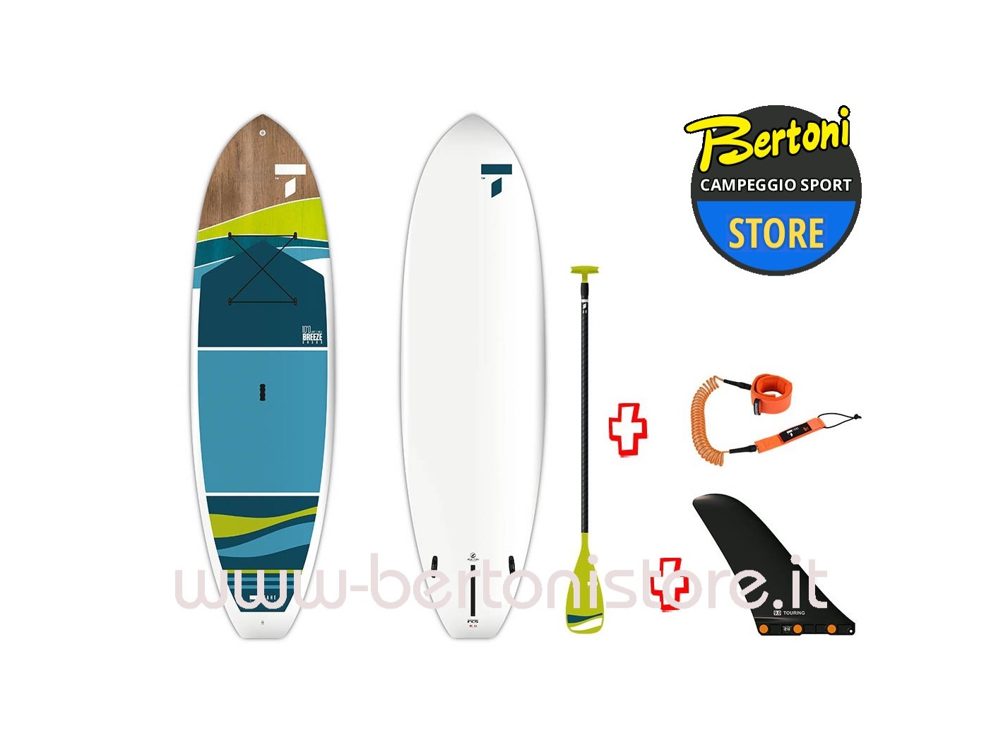 Sup Rigido 10'0" Breeze Cross AT 106856 + Pagaia Fiber/Poly + Leash TAHE / Bic Sport