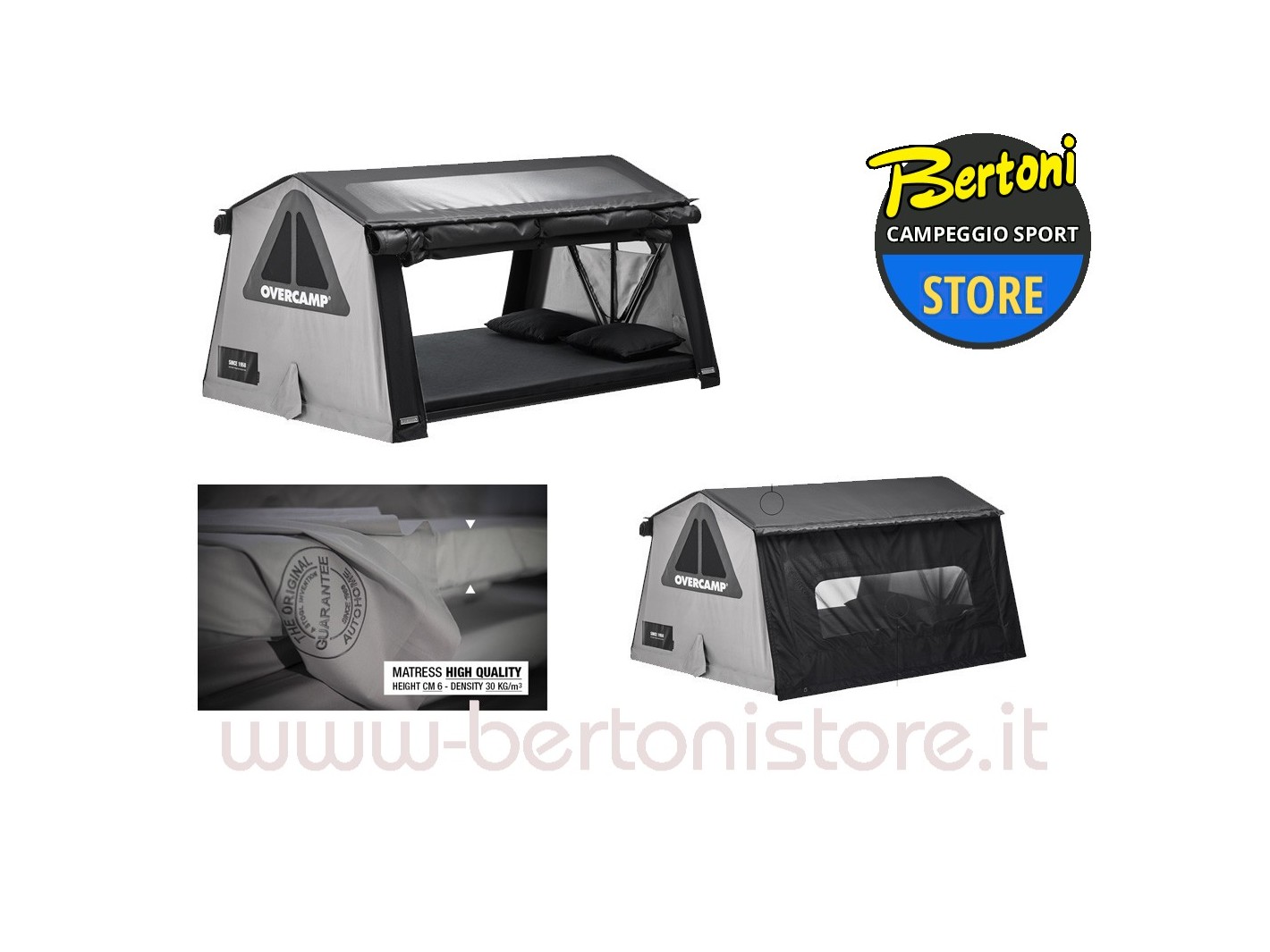 Tenda da Tetto Overcamp Small Carbon/Grey OCG/01.24 AUTOHOME