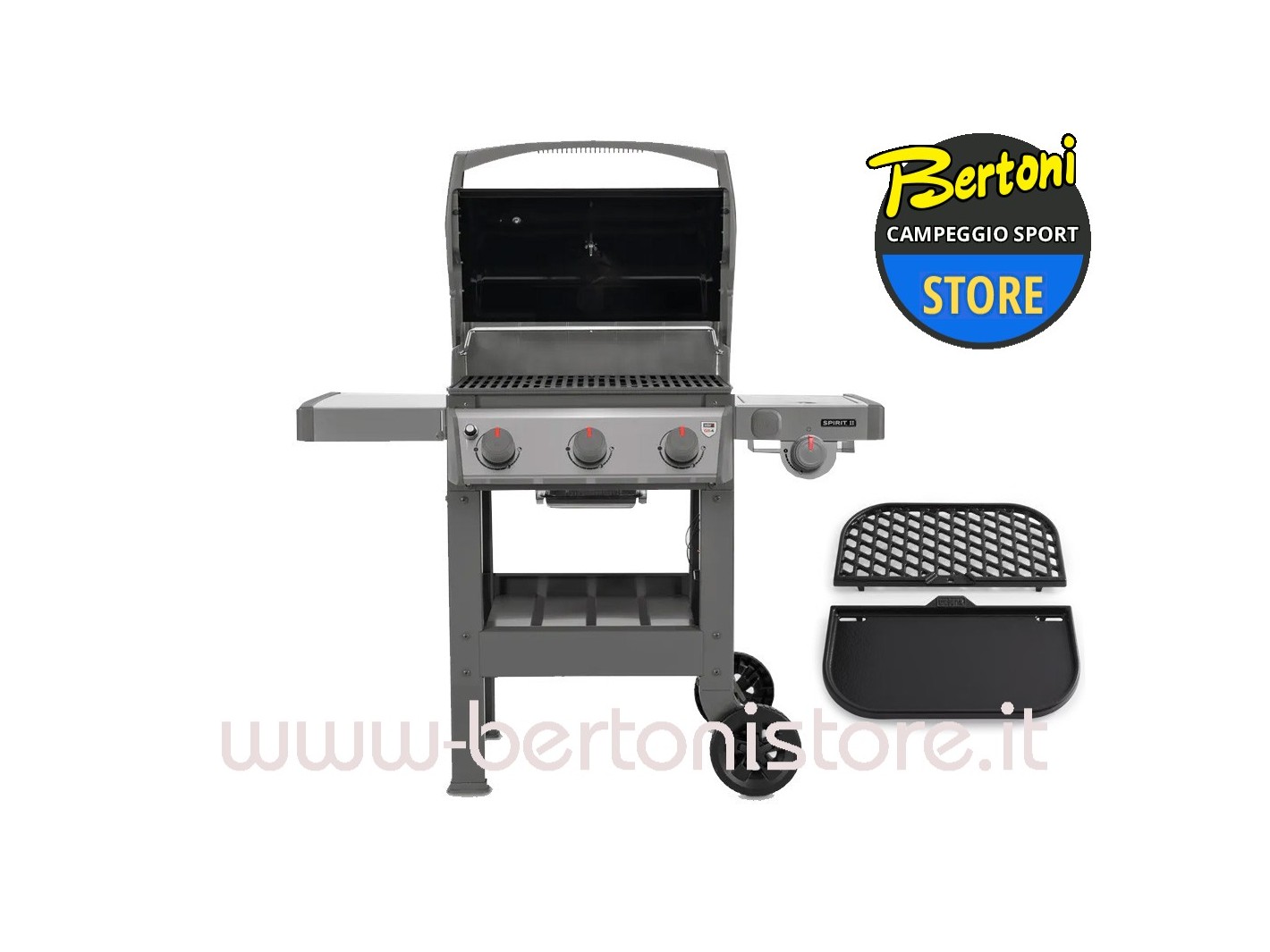Barbecue a Gas Spirit II E-320 GBS 45012129 + 8858 GBS Grill Griddle WEBER