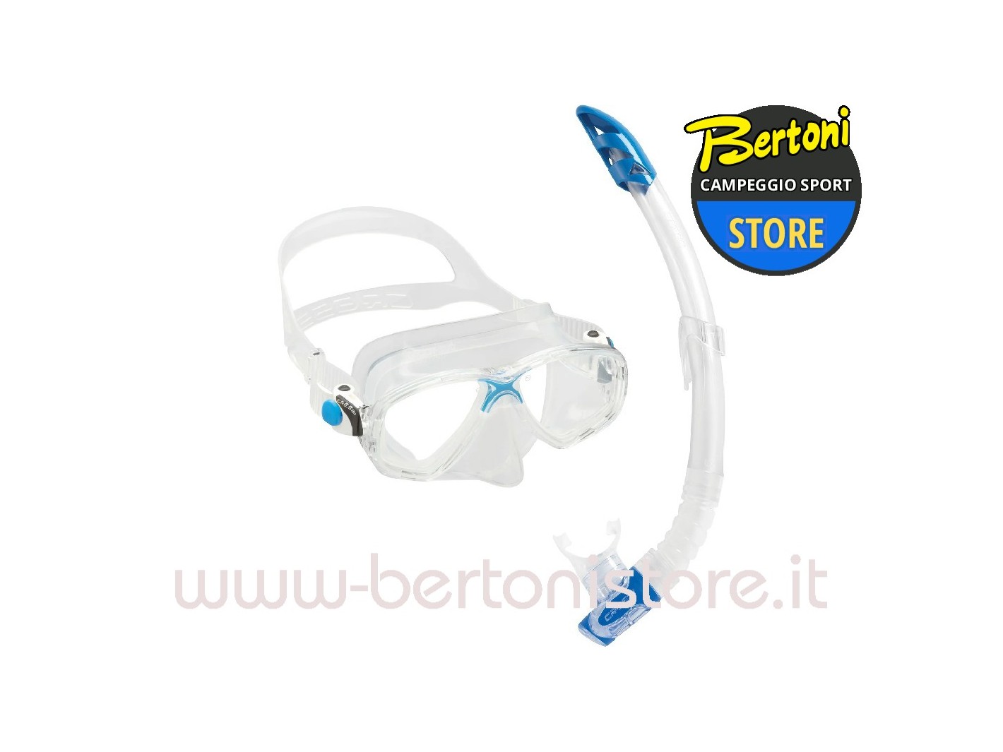 Set Maschera Snorkeling Marea + Areatore Gamma DM1000XX Cressi Sub