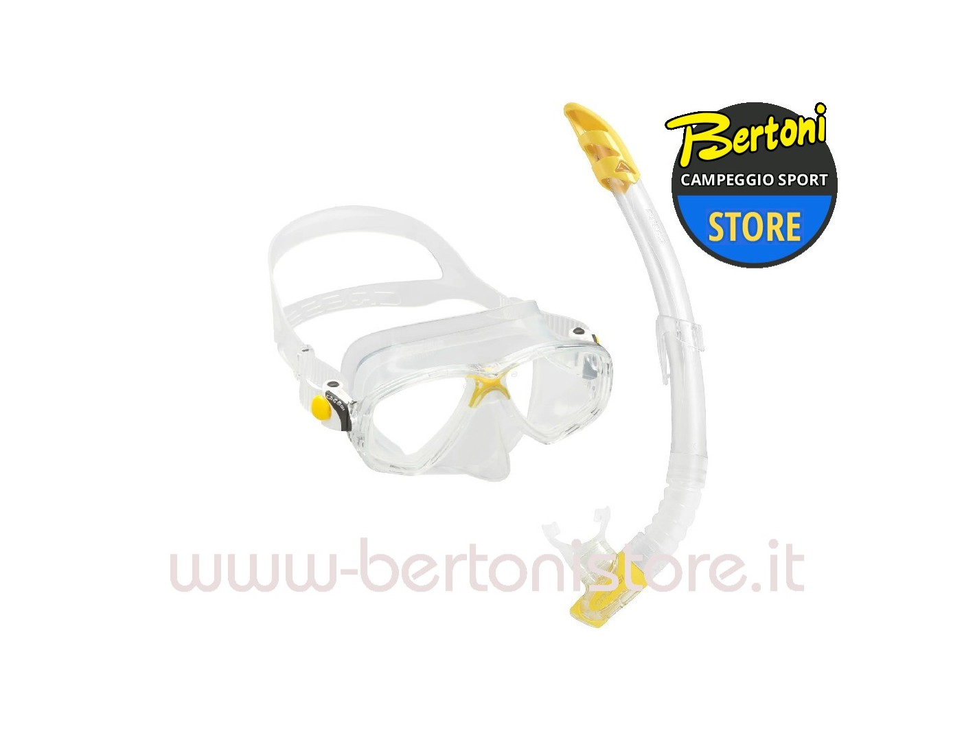 Set Maschera Snorkeling Marea + Areatore Gamma DM1000XX Cressi Sub