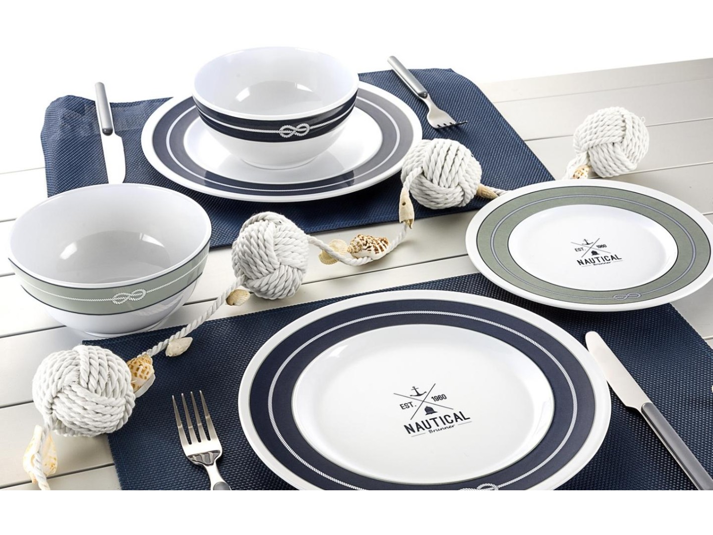 Set tête-à-tête Nautical 8 pz