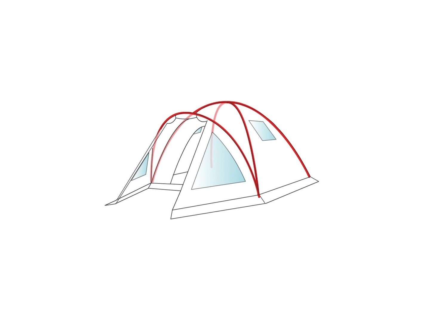 Bertoni Giglio 4 XL VIP Tenda a Igloo