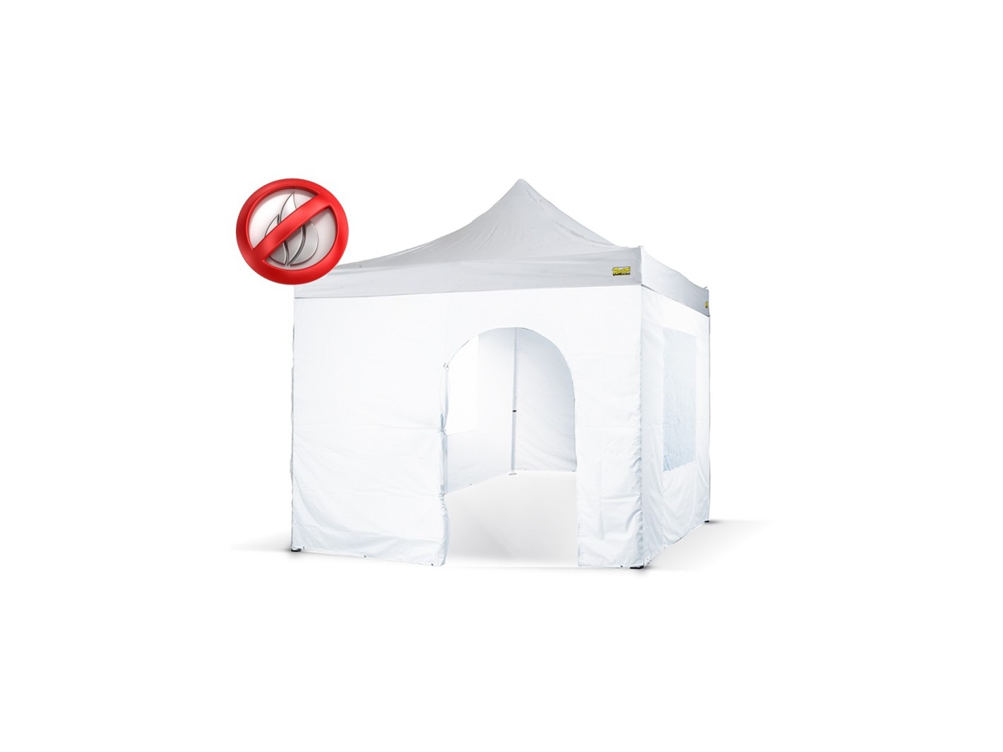 Tetto Bianco per Gazebo Bertoni Piramide 2x2 Ignifugo M2 con Cuciture Termonastrate