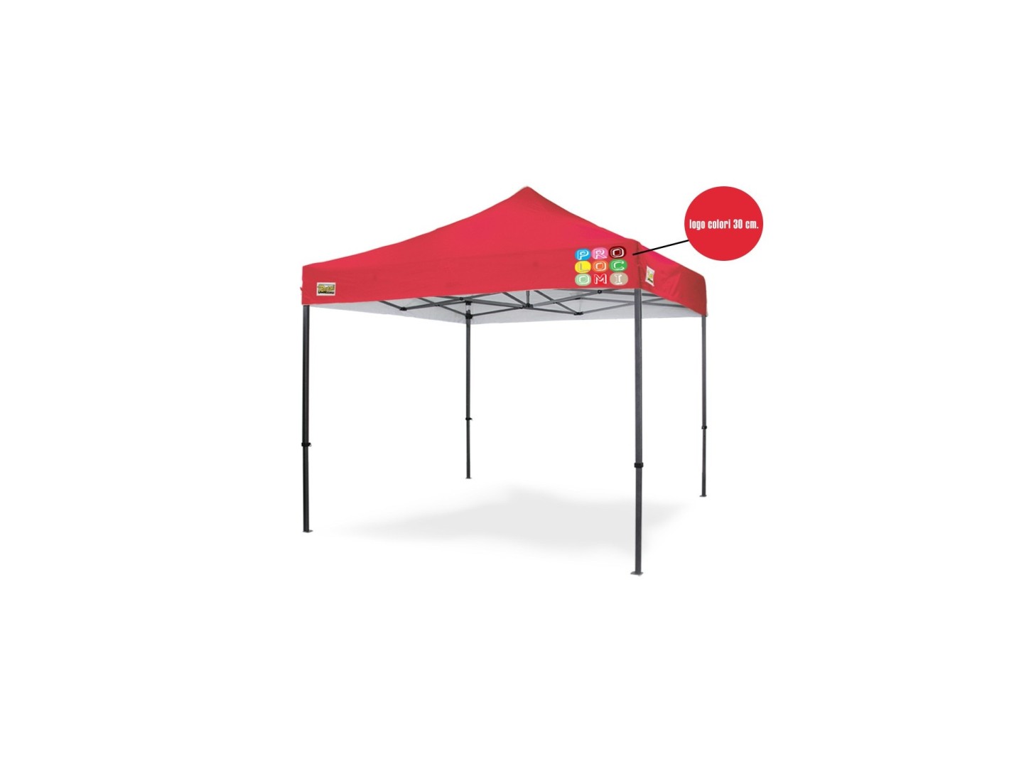 Personalizzazione Gazebo LOGO Colori cm. 30