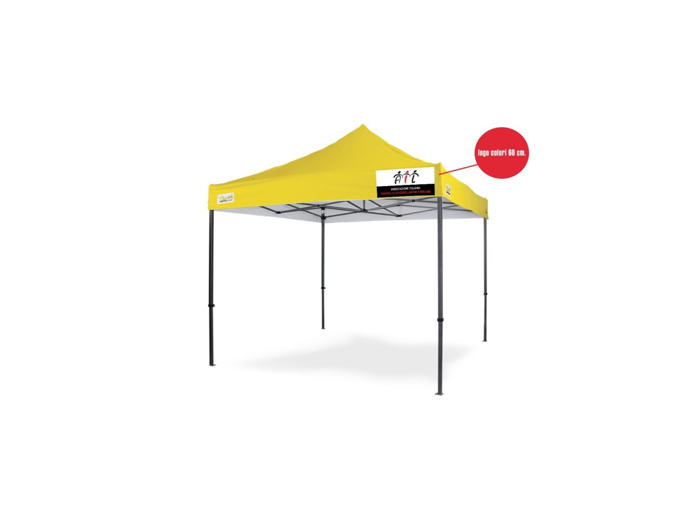 Personalizzazione Gazebo LOGO Colori cm. 60