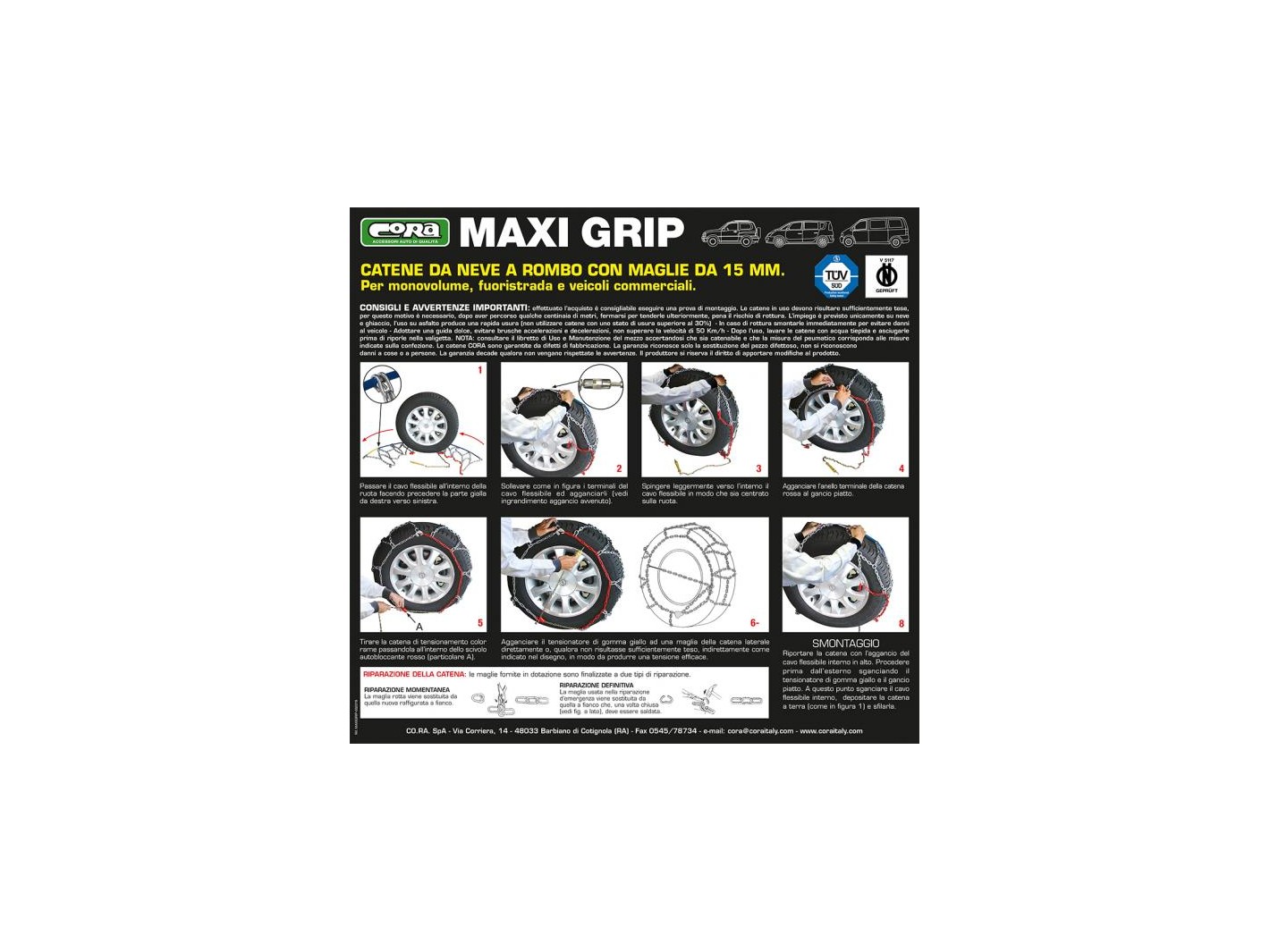 Catene neve Maxi Grip 15 mm gruppo 116