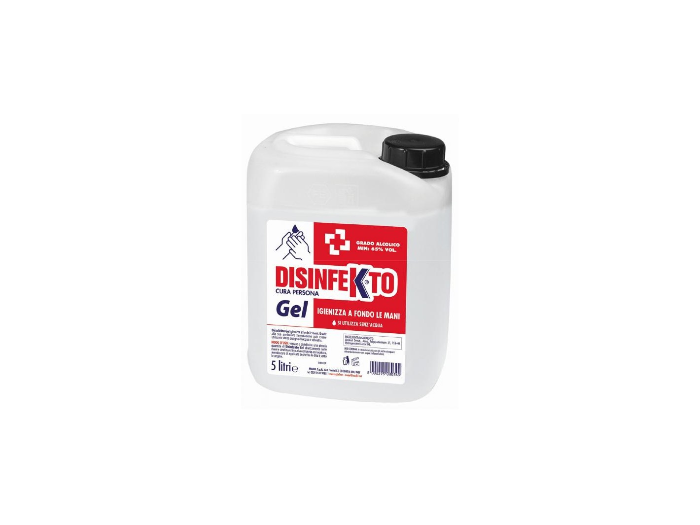 Gel igienizzante mani 5 l