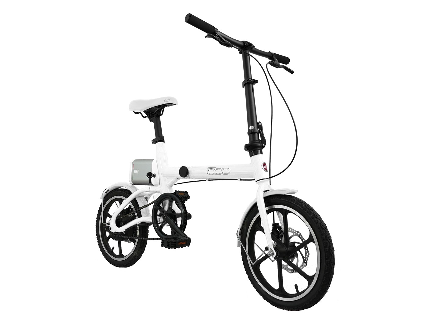 FIAT F-FOLD16W E-Bike pieghevole Fiat 500 bianca