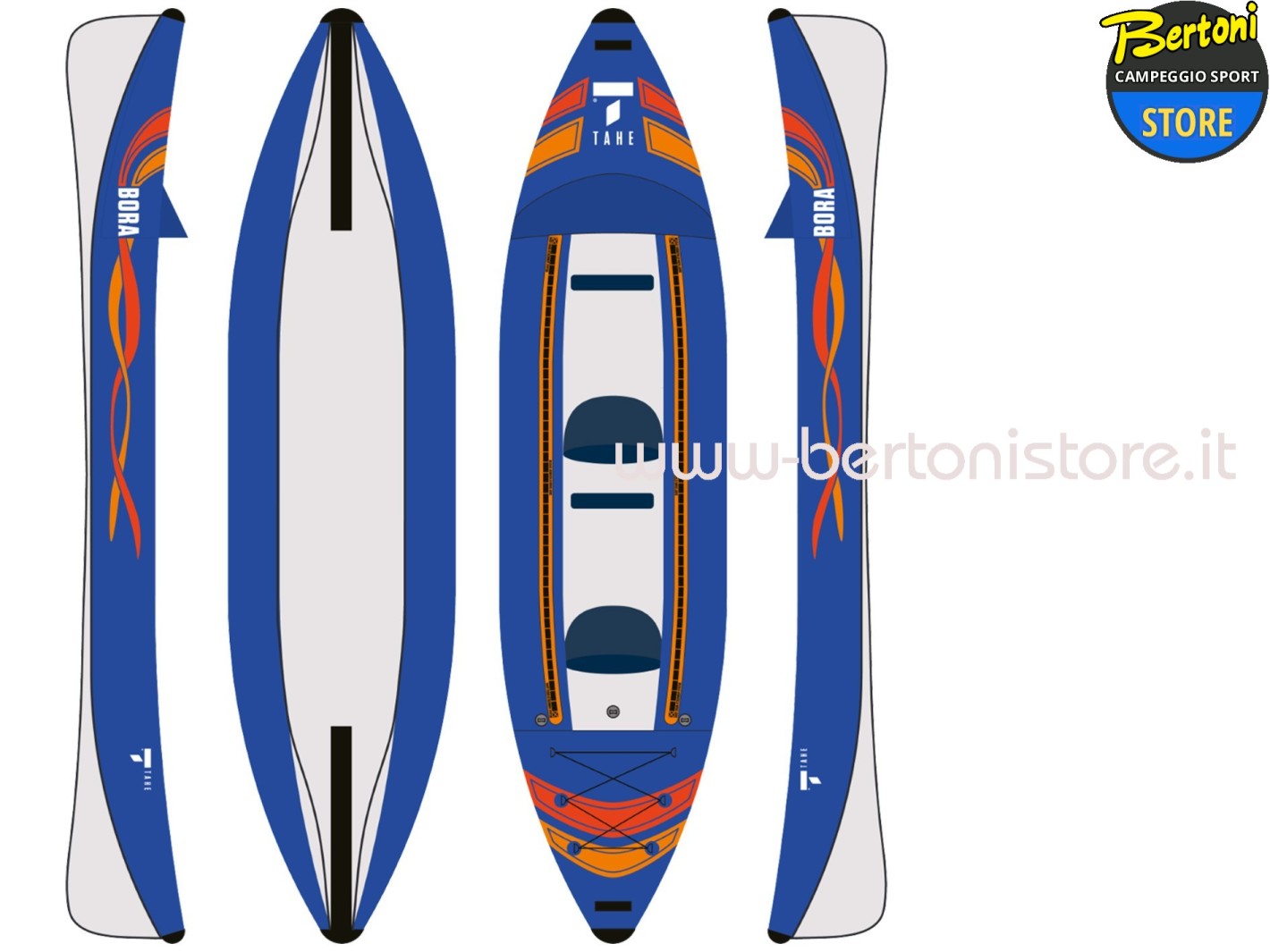 Canoa Gonfiabile Air Bora Pack 112837 TAHE / Bic Sport